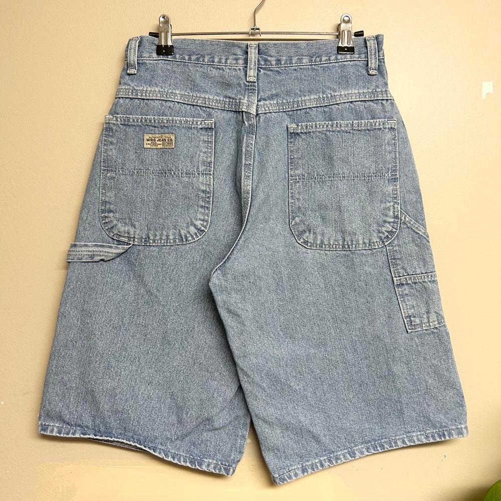 Vintage 90s Wrangler Light Wash Baggy Carpenter Jean Shorts 577BBVL 27